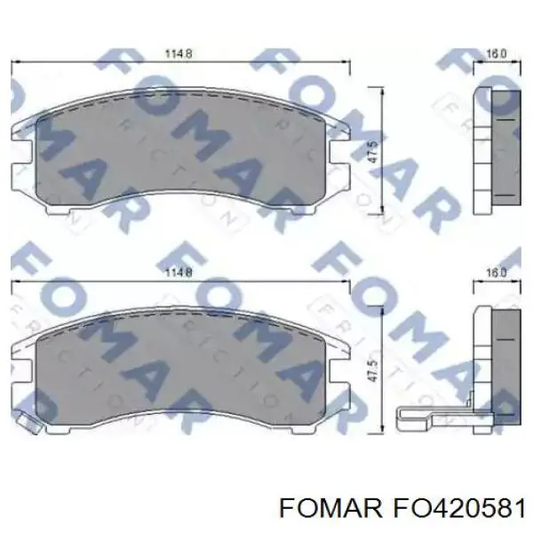 G5Y62643Z Ford pastillas de freno traseras