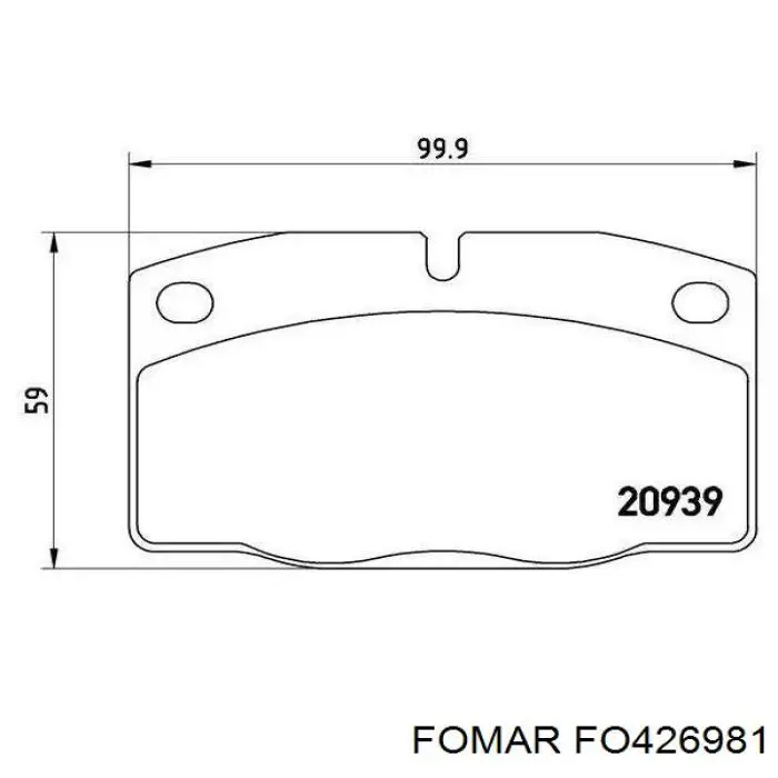 Pastillas de freno 90167765 General Motors