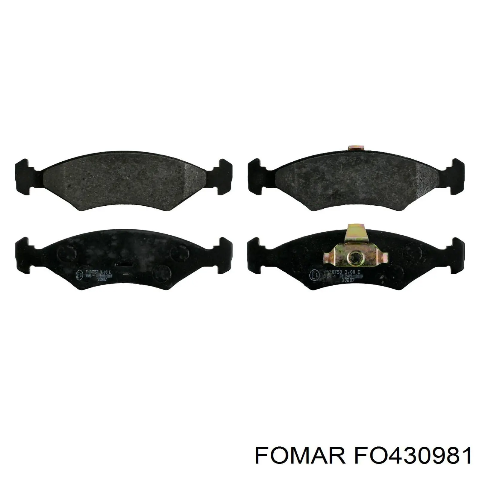 FO 430981 Fomar Roulunds pastillas de freno delanteras