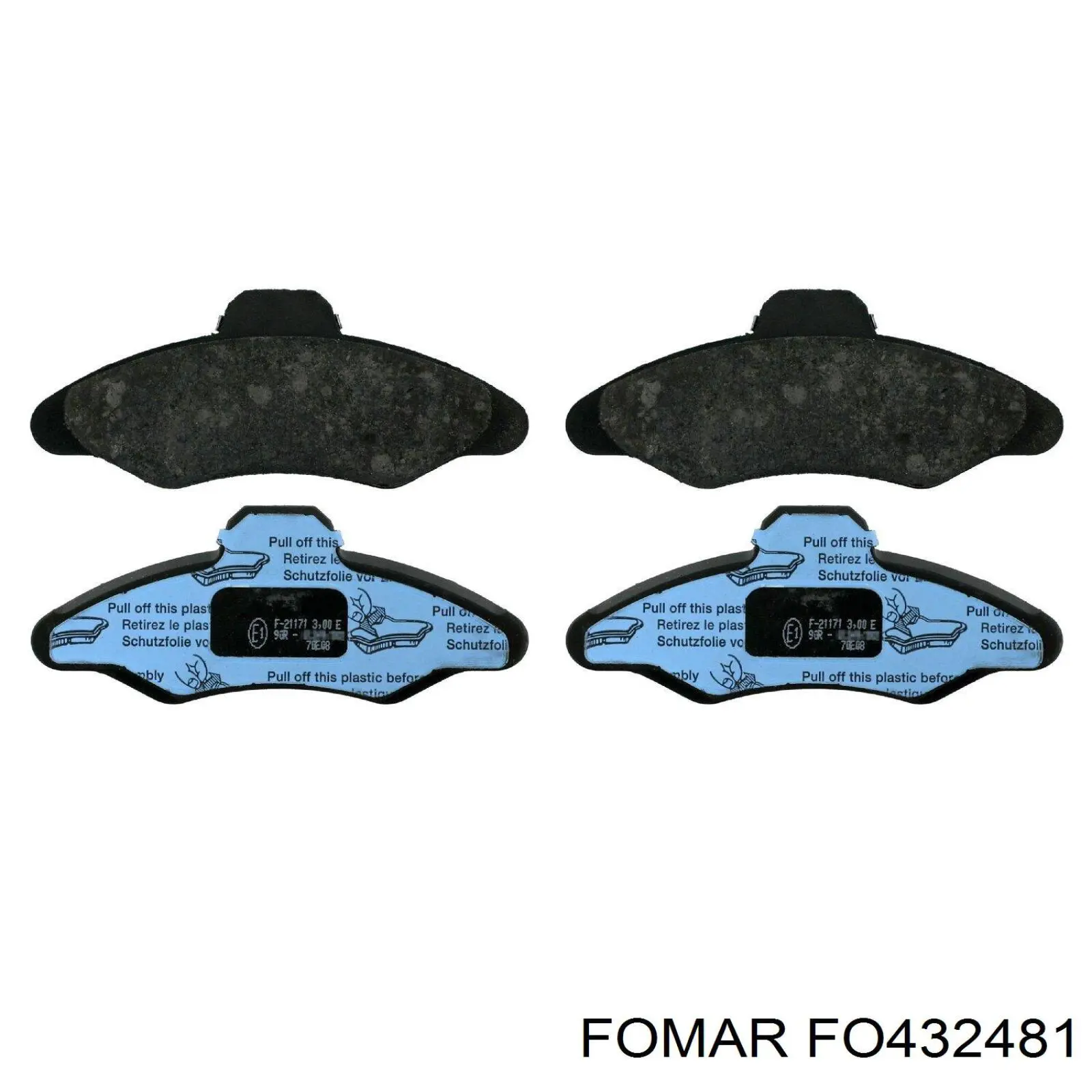 FO 432481 Fomar Roulunds pastillas de freno delanteras