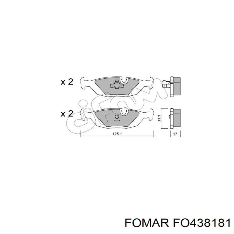 Pastillas de freno traseras BMW 5 E28