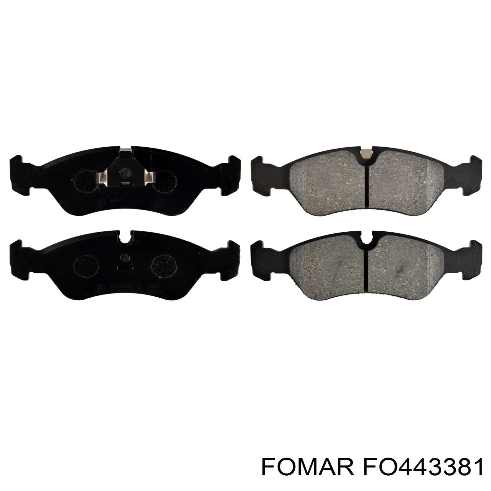 FO 443381 Fomar Roulunds pastillas de freno delanteras