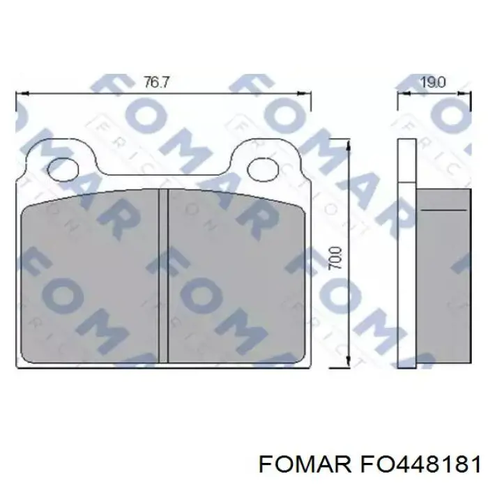 Pastillas de freno traseras BPD1000 Jurid/Bendix