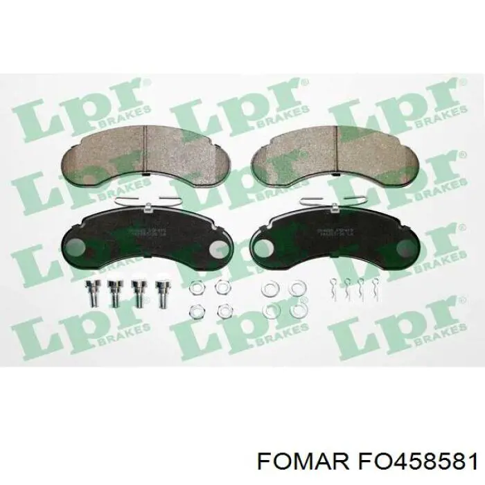 FO 458581 Fomar Roulunds pastillas de freno delanteras