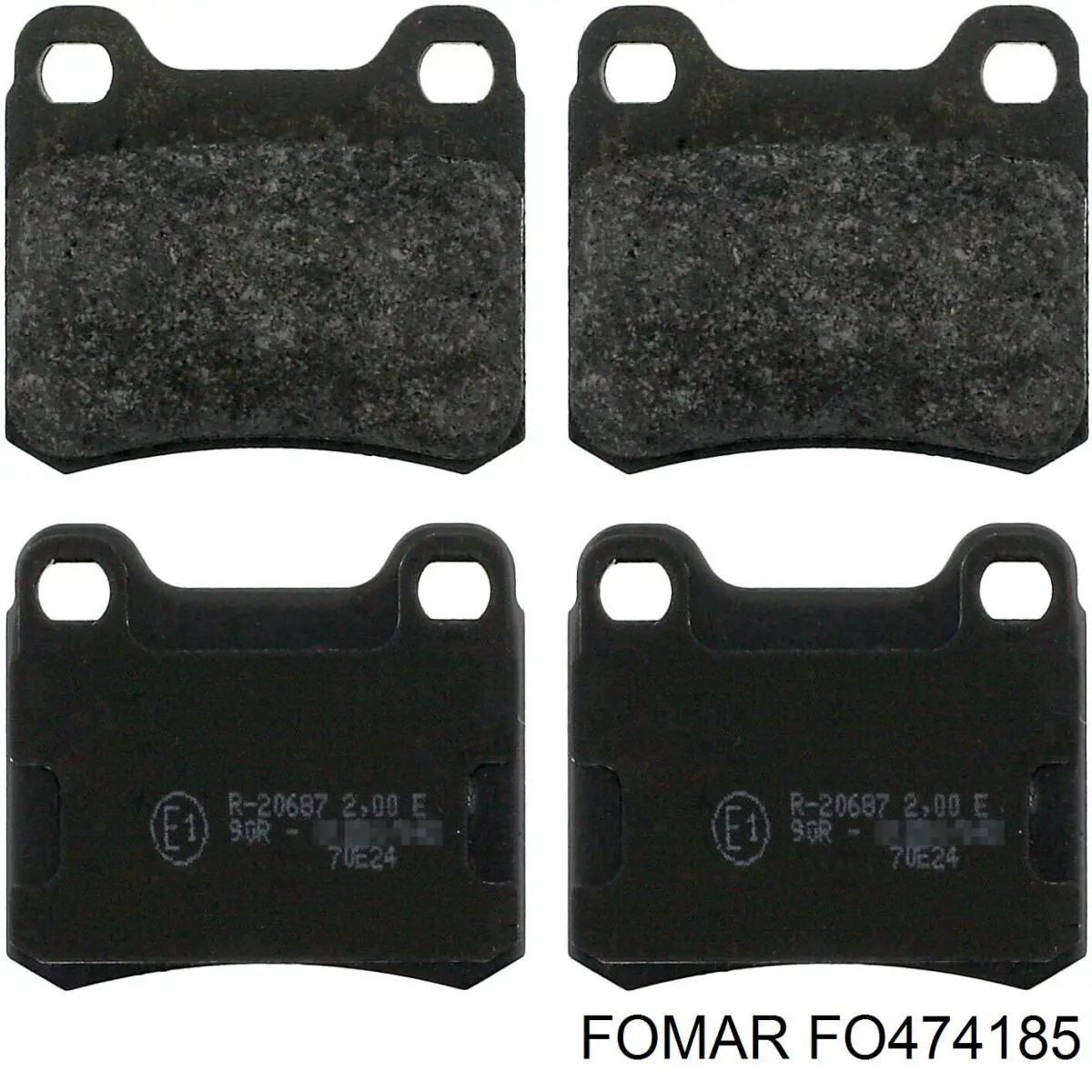 FO 474185 Fomar Roulunds pastillas de freno traseras