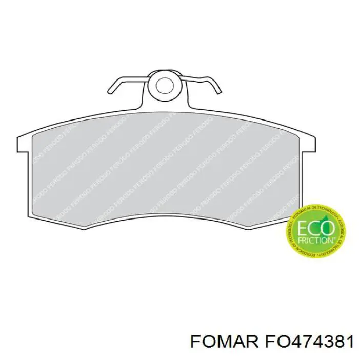 Comprar D140SM Dafmi Pastillas delanteras de freno