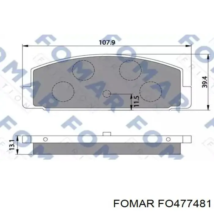 Pastillas de freno delanteras Mazda 323 BA