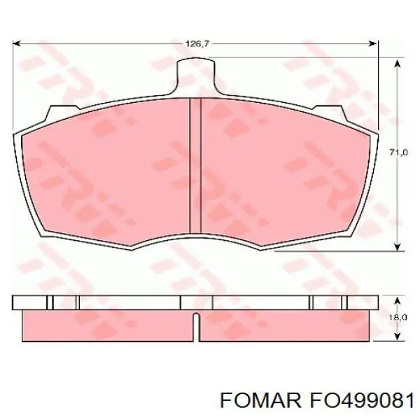 GBP272 Rover pastillas de freno delanteras