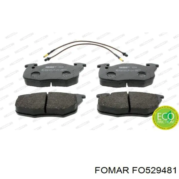 FO 529481 Fomar Roulunds pastillas de freno delanteras