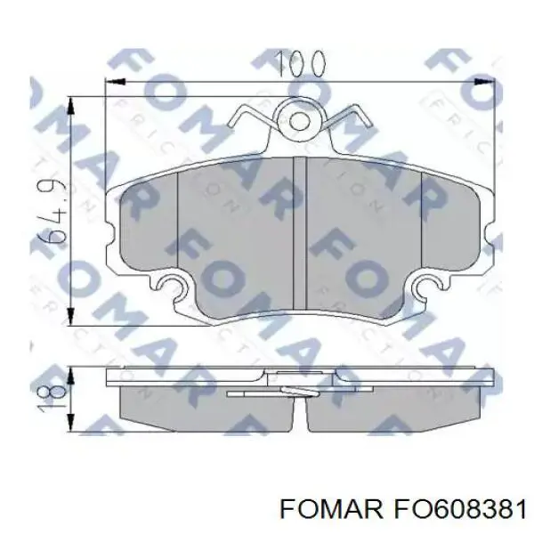 Pastillas freno delanteras Fomar Roulunds 608381 precio, desde 19,02 EUR