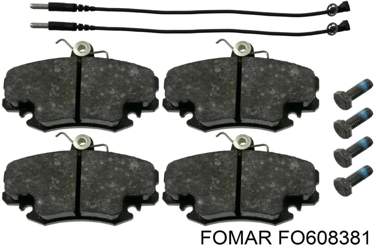 FO 608381 Fomar Roulunds pastillas de freno delanteras