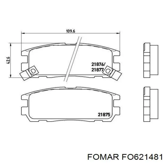Pastillas traseras de freno Isuzu 8970392691 precio, desde 23,17 EUR