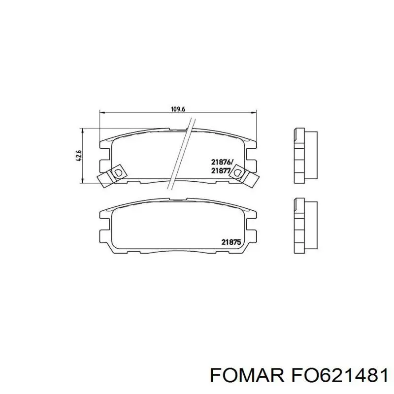 Comprar 8970392691 Isuzu Pastillas de freno traseras