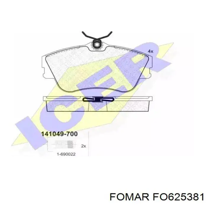 Pastillas de freno BPA048000 Open Parts
