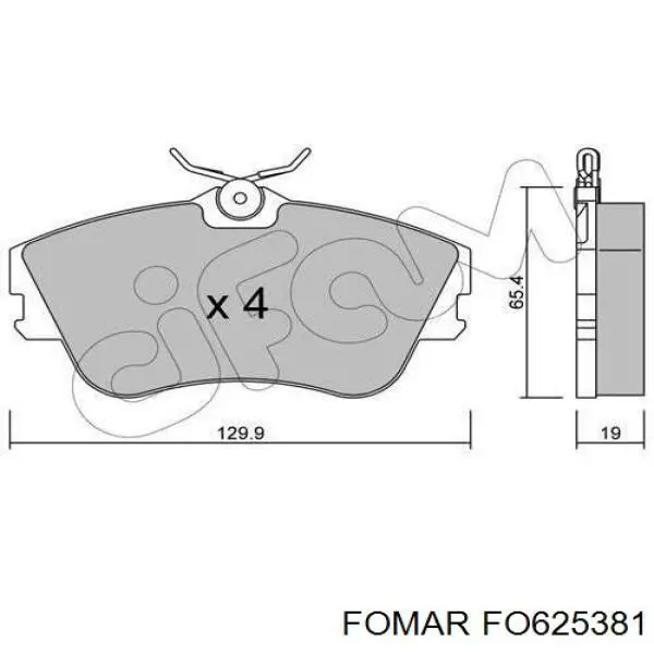 Comprar BPA048000 Open Parts Pastillas delanteras de freno