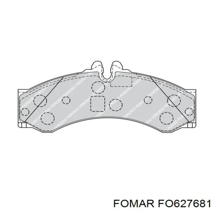 FO 627681 Fomar Roulunds pastillas de freno delanteras