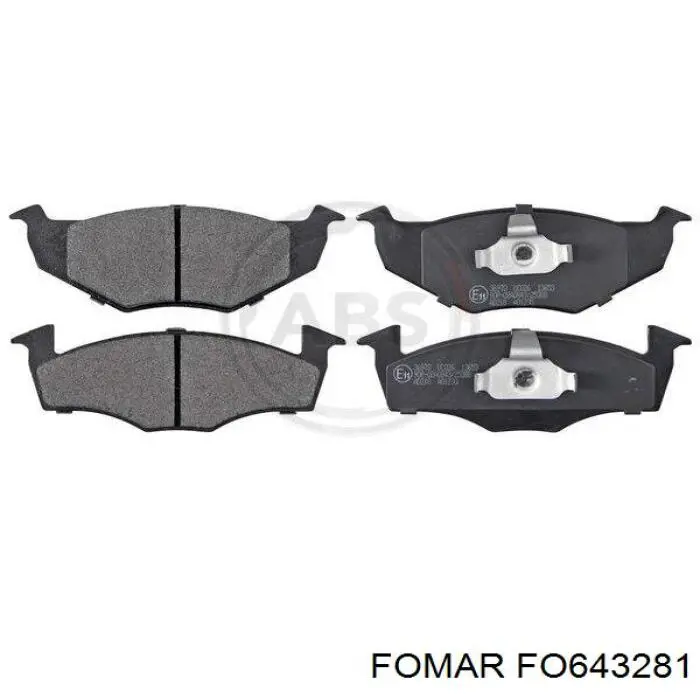 Pastillas de freno delanteras Necto FD6680A