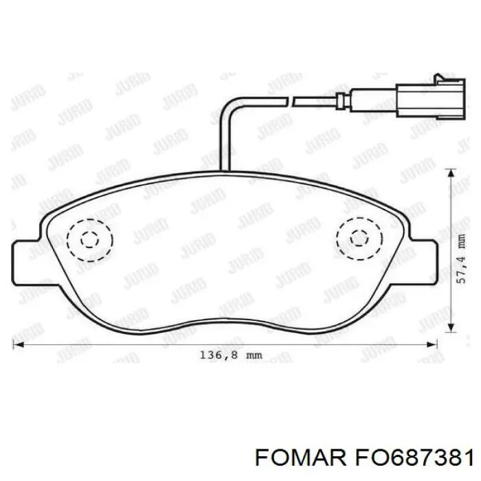 Pastillas de freno delanteras Citroen C3 1 FC