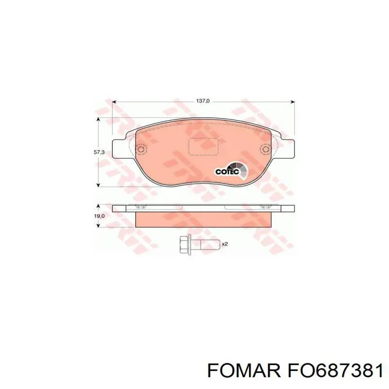 Pastillas de freno delanteras Citroen C3 1 FC