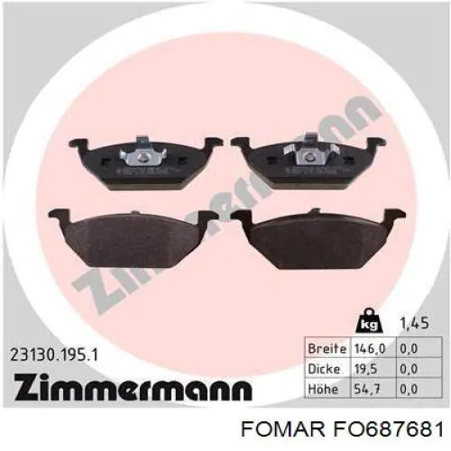 Pastillas de freno delanteras Seat Ibiza 5 KJ1, KJG