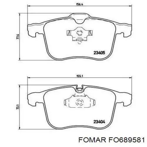 Pastillas de freno delanteras Opel Vectra