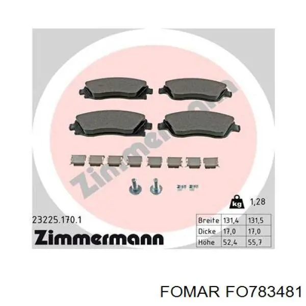 Pastillas de freno delanteras Opel Corsa F08, F68