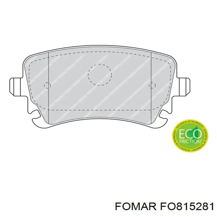 Pastillas de freno traseras FD7176A Necto