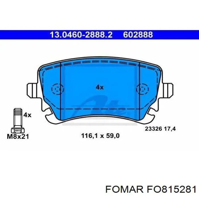 Pastillas traseras de freno Necto FD7176A precio, desde 24,69 EUR