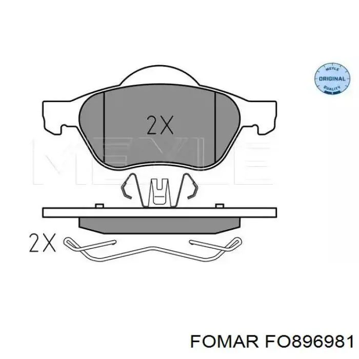 Comprar FO896981 Fomar Roulunds Pastillas delanteras de freno
