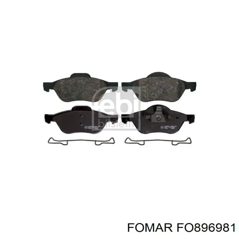 Pastillas de freno FO896981 Fomar Roulunds