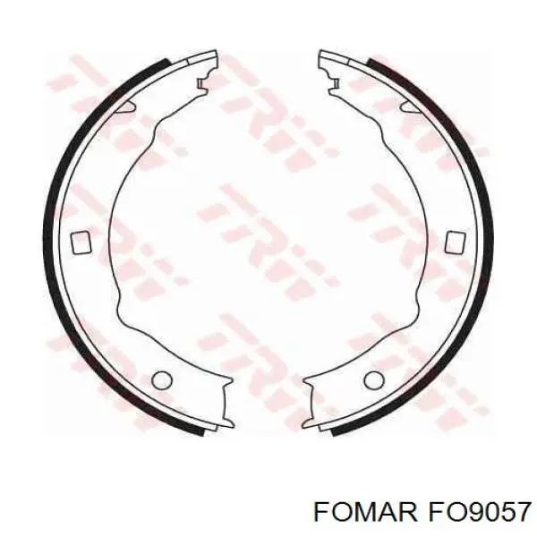FO9057 Fomar Roulunds juego de zapatas de frenos, freno de estacionamiento