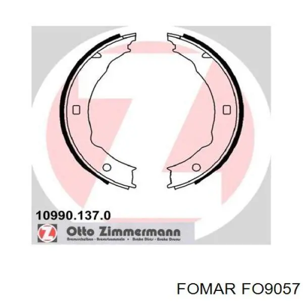 Juego de zapatas de frenos, freno de estacionamiento Peugeot 406 8B