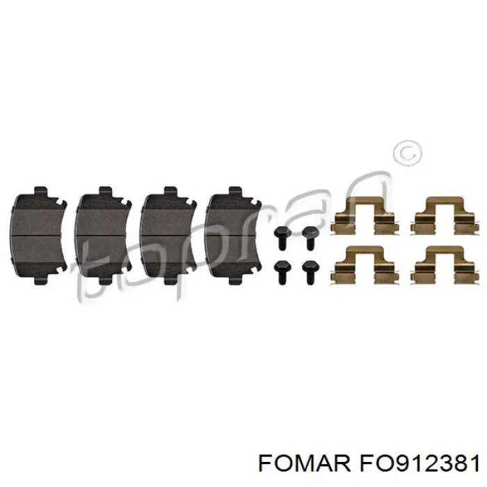 Comprar FO912381 Fomar Roulunds Pastillas de freno traseras