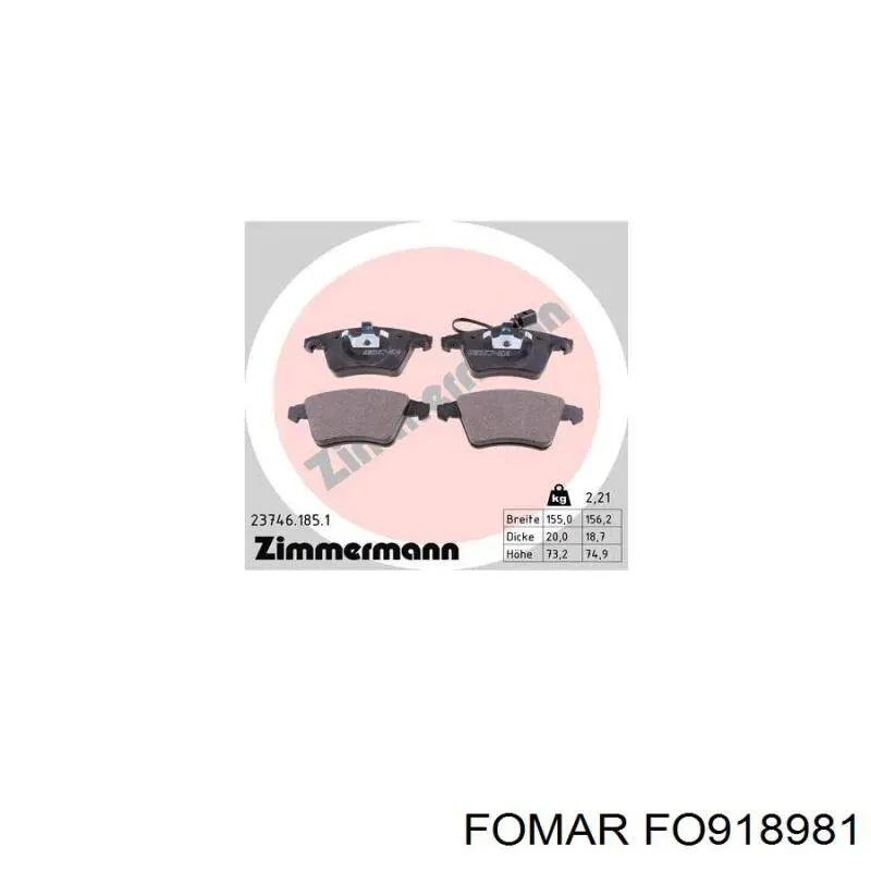 Pastillas de freno delanteras Volkswagen Transporter 7HA, 7HH, 7EA, 7EH