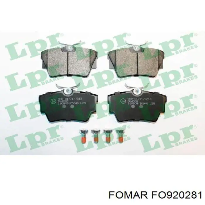 Pastillas traseras de freno Fomar Roulunds FO920281 precio, desde 19,10 EUR