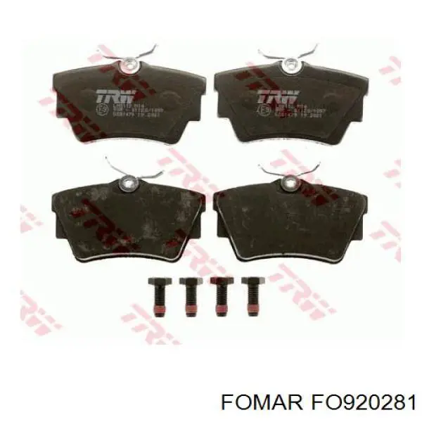 Comprar FO920281 Fomar Roulunds Pastillas de freno traseras