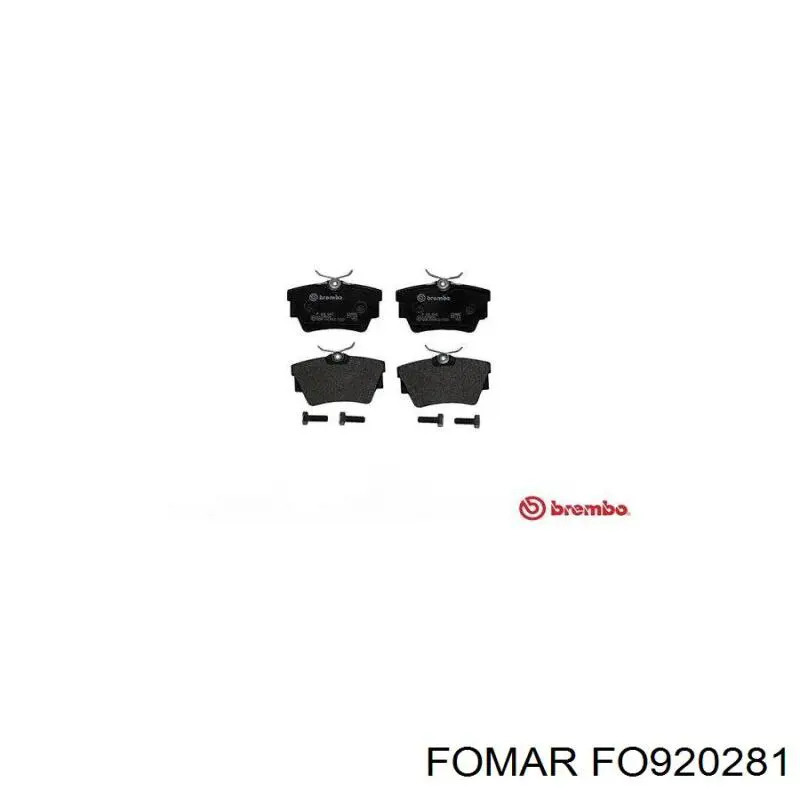 Comprar FO920281 Fomar Roulunds Pastillas de freno traseras