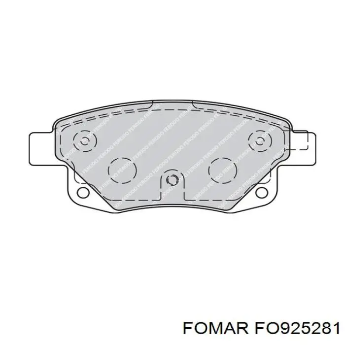 Comprar FO925281 Fomar Roulunds Pastillas de freno traseras