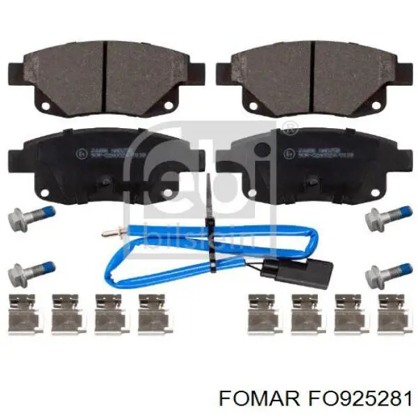 FO925281 Fomar Roulunds Pastillas freno traseras
