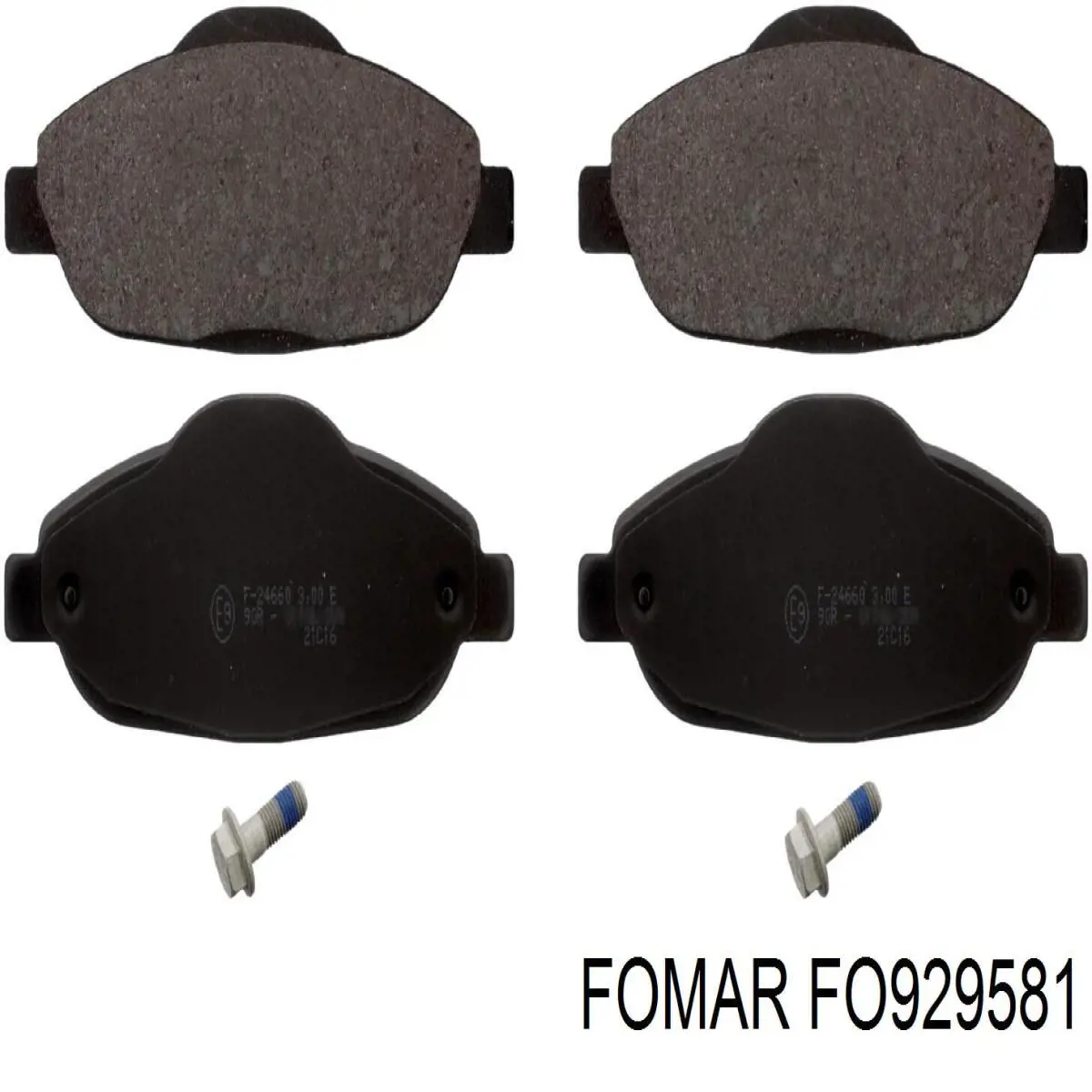 FO 929581 Fomar Roulunds pastillas de freno delanteras