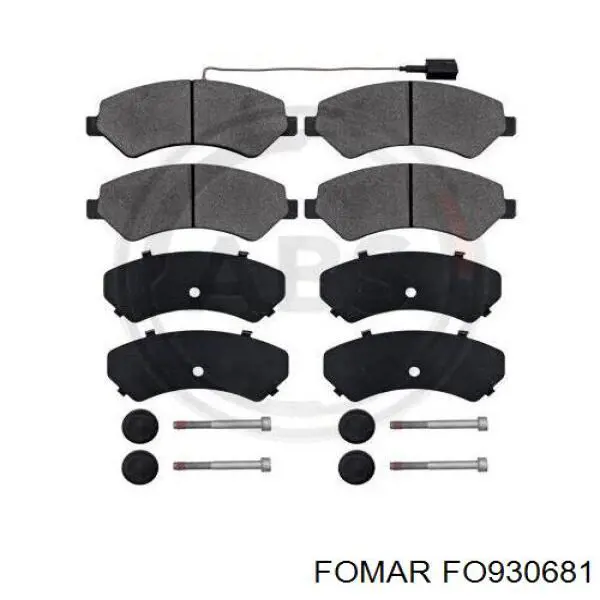 FO 930681 Fomar Roulunds pastillas de freno delanteras