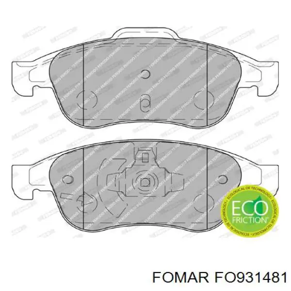 Pastillas freno delanteras Fomar Roulunds FO931481 precio, desde 28,14 EUR