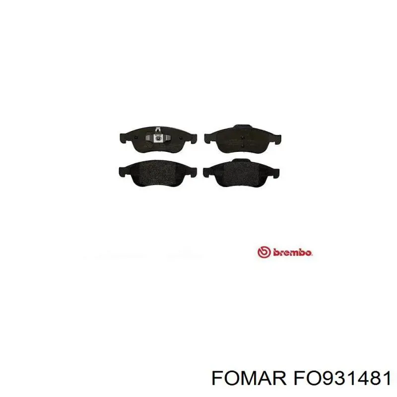 Pastillas de freno delanteras Fomar Roulunds FO931481