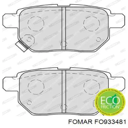Pastillas de freno traseras 0494852030 Toyota