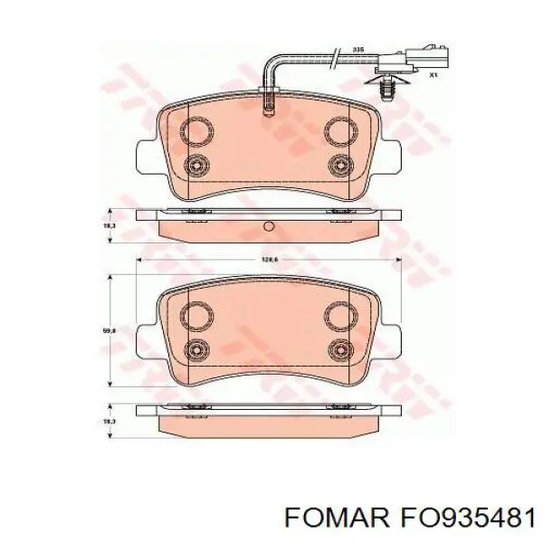 Pastillas traseras de freno Fomar Roulunds FO935481 precio, desde 27,72 EUR