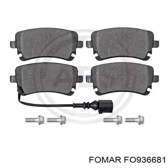 Pastillas de freno traseras FO936681 Fomar Roulunds