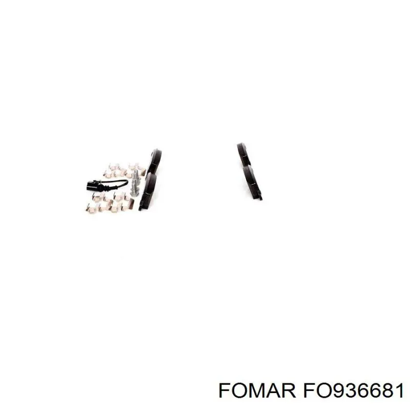 FO936681 Fomar Roulunds Pastillas freno traseras