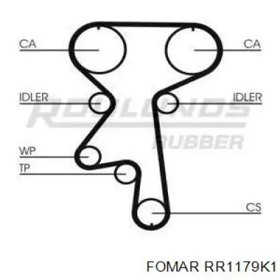 Kit correa de distribución Opel Corsa 73, 78, 79