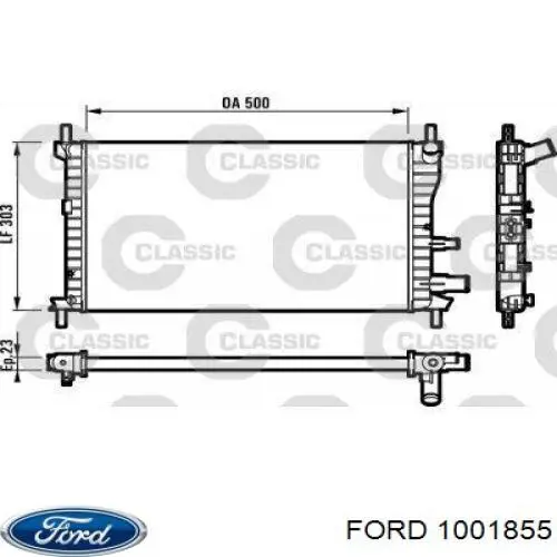 1001855 Ford radiador refrigeración del motor