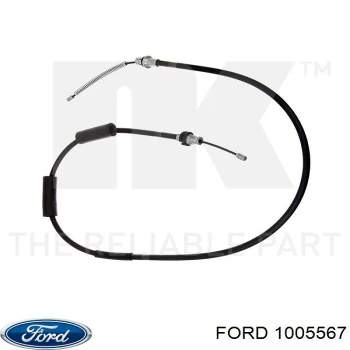 1005567 Ford cable de freno de mano trasero derecho/izquierdo